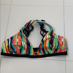 Colorful bikini top